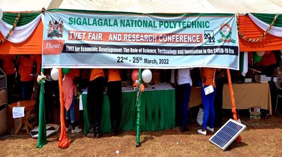 SNP participants during the Western Region TVET Fairs and Research Conference,  22nd – 25th March, 2022 in Kimilili, Bungoma.