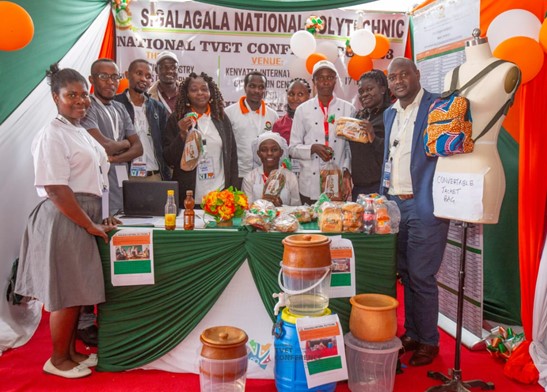 Innovation teams exhibit during the TVET Conference and Exhibition, 15th- 17th November 2023 at KICC, Nairobi